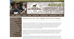 Desktop Screenshot of middleparkfairandrodeo.com