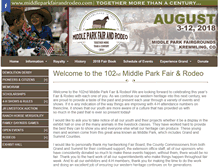 Tablet Screenshot of middleparkfairandrodeo.com